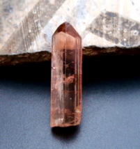 RARE AAAAA SALMON PINK  BRAZILIAN IMPERIAL TOPAZ TERMINATED GEM CRYSTAL ... - $279.57