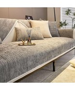 Funny Fuzzy Sofa Cover - Simple Striped Chenille Anti-Scratch Couch Cover - $473.74 MXN