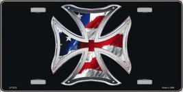 Maltese Cross Flag Metal Novelty License Plate - £14.82 GBP