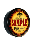 PERSONALIZED CUSTOM SAMPLE BEER AND ALE CERVEZA LIGHTED WALL SIGN - $59.99
