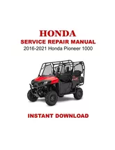 2016-2021 Honda Pioneer 1000 Service Repair Manual - €6,94 EUR