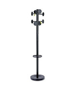 Alba PMSTAN3N Stan3 Coat Rack, Powder Coat Black, Steel, Stand Alone - £133.19 GBP