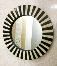 Vintage Wall Hanging Mirror Bedroom Horn/Bone Inlay Frame Home Decorative Decor - £55.90 GBP