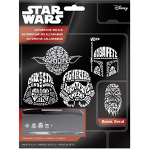 Star Wars Intricate Character Icons Car Emblem Kit White - £11.79 GBP