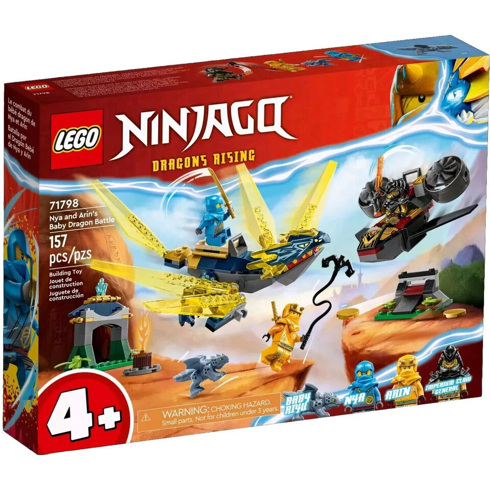 LEGO Ninjago 71798 Nya and Arin&#39;s Baby Dragon Battle NEW Sealed, Free Sh... - $18.80