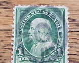 US Stamp Benjamin Franklin 1c Used Green &quot;Cincinnati Ohio&quot; Over Head Cir... - $18.99