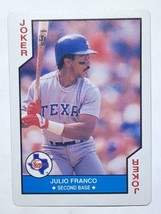 Julio Franco 1990 MLB All Stars Playing Card Texas Rangers Baseball Card - £0.93 GBP