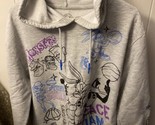 Space Jam Tune Squad Gray Hooded Sweatshirt Women&#39;s Size XL 15-17 Pet Sm... - $19.80