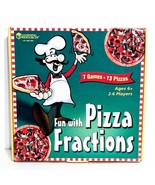 LEARNING RESOURCES 7 games/13 pizzas FUN with PIZZA FRACTIONS ages 6+ - £8.38 GBP