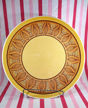 Mid Century Taylor Smith &amp; Taylor Cannes Atomic Onion Honey Gold Chop Platter - £16.08 GBP