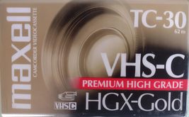 Maxell VHS-C Video Tape Cassette, 30 Minutes - £5.38 GBP