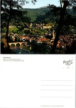 Germany Baden-Württemberg Heidelberg Castle Philosopher&#39;s Way View VTG Postcard - £7.49 GBP