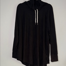 Terra &amp; Sky Black Cowl Neck Sweater - $9.80