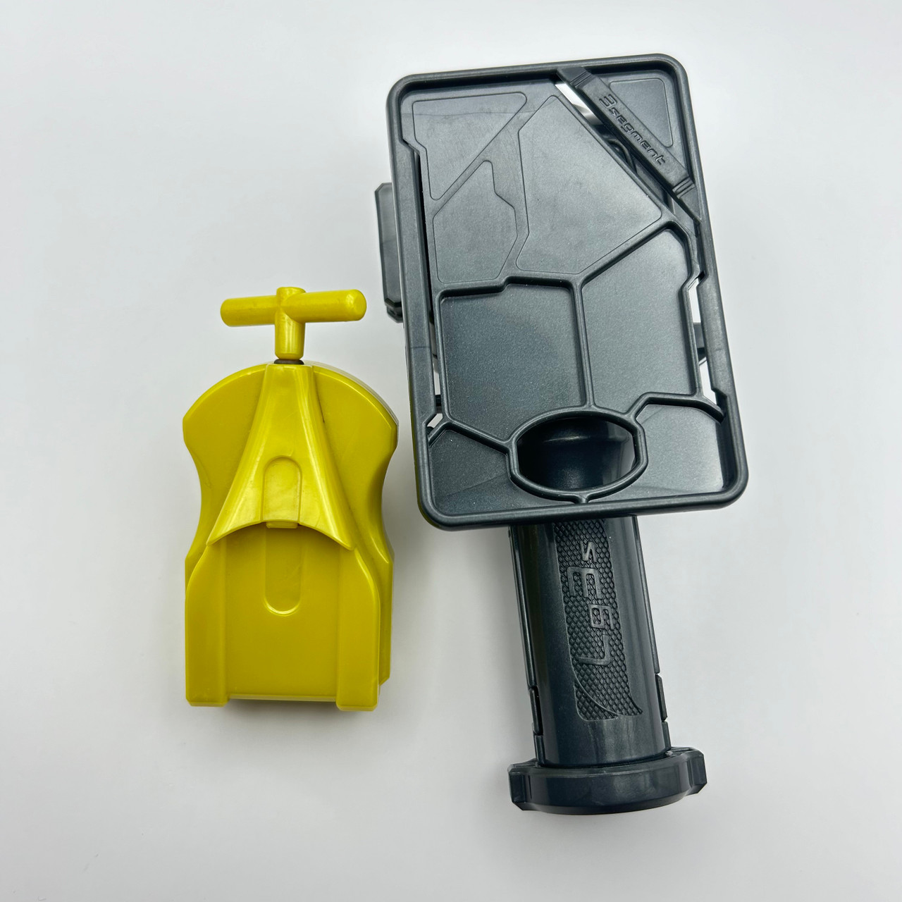 Primary image for Takara Tomy Grey 3-Segment Launcher Grip BB-73 + Yellow Right Spin Launcher #30