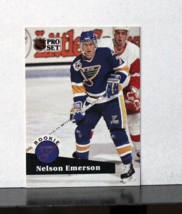 1991-92 Pro Set Rookie #557 Nelson Emerson St. Louis Blues - £1.54 GBP