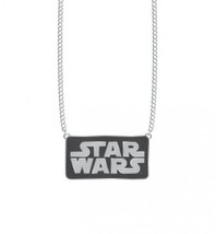 Star Wars Name Logo Bling Style Metal Enamel Necklace Licensed, NEW UNUSED - $14.45
