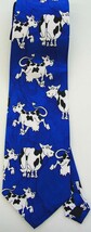 Blue Cow Animal Necktie - $19.99