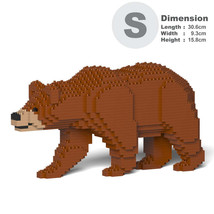 Brown Bear Sculptures (JEKCA Lego Brick) DIY Kit - £65.54 GBP