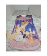 Disney Child Beauty and The Beast VHS Cover Night Gown Pajamas XS/S - $495.74 MXN