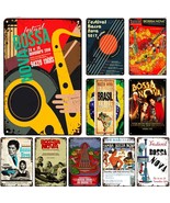 Brazil Bossa Nova Jazz Vintage Metal Poster, 1950s Brazilian Jazz Music ... - $18.75