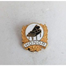 Vintage Honor Grand Piano Gold Tone Lapel Hat Pin - £7.35 GBP