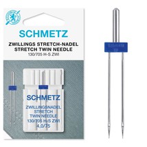 Schmetz Stretch Twin Needles - Size 4.0 75/11 - $18.99
