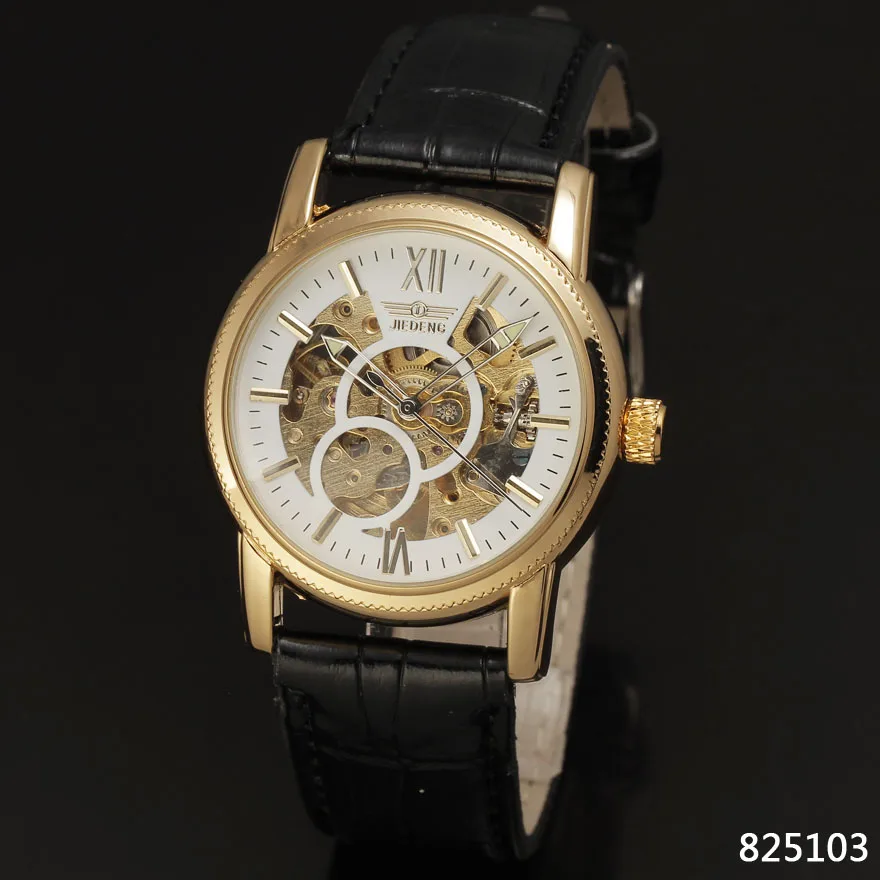 All Clear Men Watch  Skeleton Automatic Mechanical Male Clock    Clic Wristwatch - £97.46 GBP