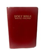 Holy Bible Dictionary Study Helps Red Letter King James Version World Pu... - $13.14