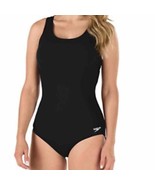 Sz 8 Speedo Moderate Ultraback PowerFLEX Black Performance One Piece Swi... - £17.85 GBP