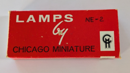 Box of Chicago Miniature Lamp Works Vintage NE-2 NE2 - 8 Bulbs - $14.84