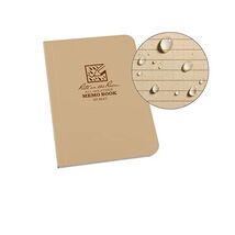 Rite In The Rain Unisex Field-Flex Memo Waterproof Notepad, Tan, 3 X 5-Inch  - $46.00