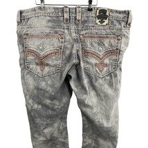 Rock Revival Joel Alt Straight Jeans Good Fade Light Gray Size 44 - £67.66 GBP