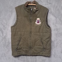 Red Camel Mens Vest Size L Green Full Zip Lined Pockets Zip Close Sleeveless - £46.86 GBP