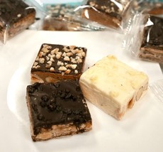 Andy Anand Roasted Almond Soft Nougat Brittle, Hazelnut, White Chocolate &amp; Dark - £15.78 GBP