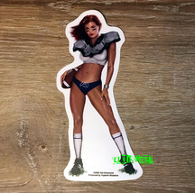 Sexy Football Girl Sticker Decal Art By Ted Hammond Football Fan, Man Cave - £4.01 GBP