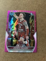 2022-23 Bowman Chrome University Jaeden Zackery #35 Pink Refractor SP - £3.07 GBP