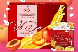 Peach Tea Detox Herbal Tea Natural Tra Giam Can Vi Dao Dang Anh with Fre... - $38.60