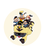 Avatar the Last Airbender Enamel Jumbo Pin: Chibi Aang and Appa with Fri... - $917.65 MXN
