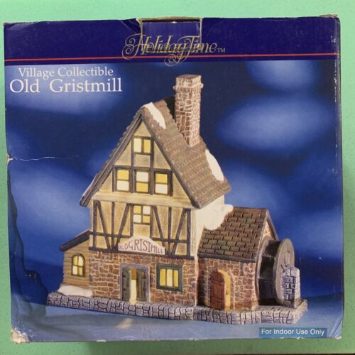 Primary image for Christmas Village Holiday Time Collectible Old Gristmill by O'Well