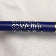National Computer Rental Advertising Pen Pencil Vintage - £7.95 GBP