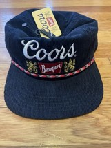 Coors Banquet Cordoury Rope Hat Blue NWT Adjustable SnapBack Dad Beer  - £17.00 GBP