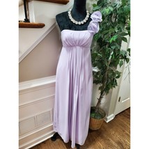 Wtoo by Watters Women Purple Polyester One Shoulder Off Long Maxi Dress ... - $74.25