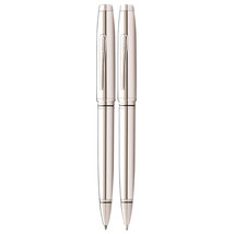 Cross Cross Coventry Lustrous Polished Chrome Pen and Pencil Set - £66.21 GBP