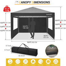 10&#39; EZ Pop Up Canopy Tent Folding Gazebo Party Outdoor Folding 10&#39;x10&#39; C... - £71.35 GBP+