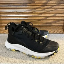 Under Armour Curry 3Z5 SC Black White Yellow Size 8 Men’s Basketball Mid... - $30.39