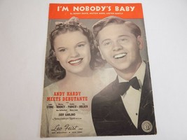 Vintage Sheet Music 1921 I&#39;m Nobody&#39;s Baby From Andy Harper Meets Debutante - £6.99 GBP
