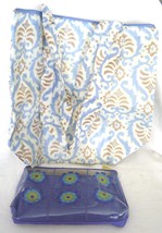 Sachi Compact Fold And Go 2-Piece Market Insulated Tote Bag Set Blue - $19.99