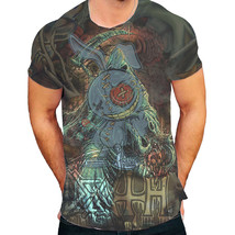 Urban streetwear The Death Voodo Bunny Steampunk Design full print 3D t shirt - £20.07 GBP