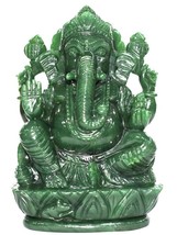 Lord Ganesha En Natural Colombiano Verde Jade - 1516 Gms - $448.60