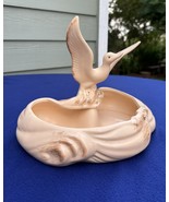 Hull Regal duck in flight on pond , vtg pastel yellow w brown, orig cond... - $29.69